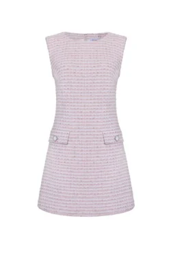 The Jessica Dress in Pink & White