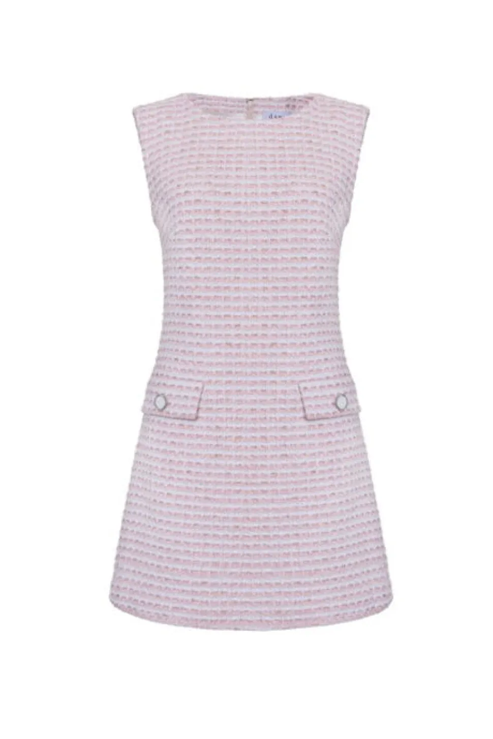 The Jessica Dress in Pink & White