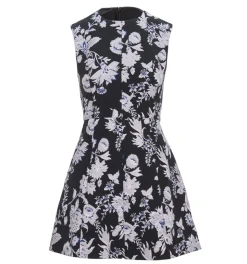 The Joelle Dress in Winter Jasmine Brocade