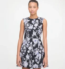 The Joelle Dress in Winter Jasmine Brocade
