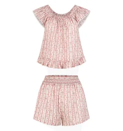 The Josie PJ Set in Pink Emma Stripe