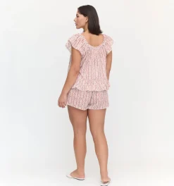 The Josie PJ Set in Pink Emma Stripe
