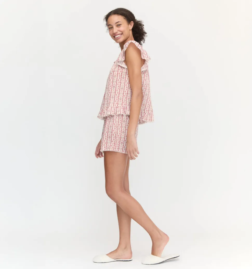 The Josie PJ Set in Pink Emma Stripe