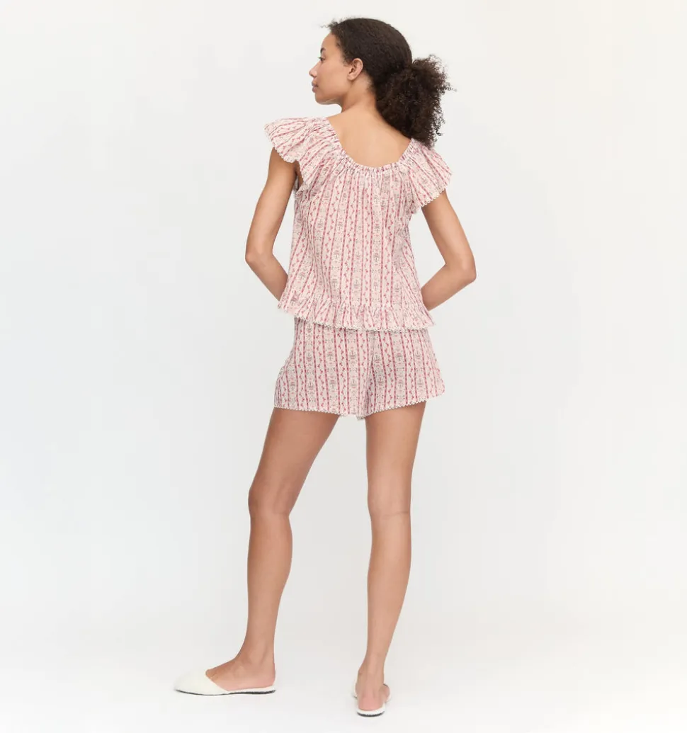 The Josie PJ Set in Pink Emma Stripe