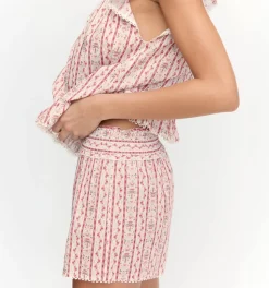 The Josie PJ Set in Pink Emma Stripe