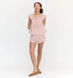 The Josie PJ Set in Pink Emma Stripe