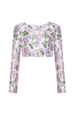The Julianne Jacket in Pink & Green