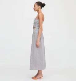 The June Nap Top in Chocolate Gingham