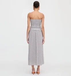 The June Nap Top in Chocolate Gingham