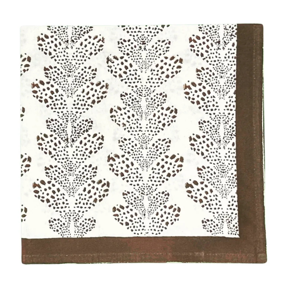 The Kelli Napkin in Dark Cocoa, Set of 4