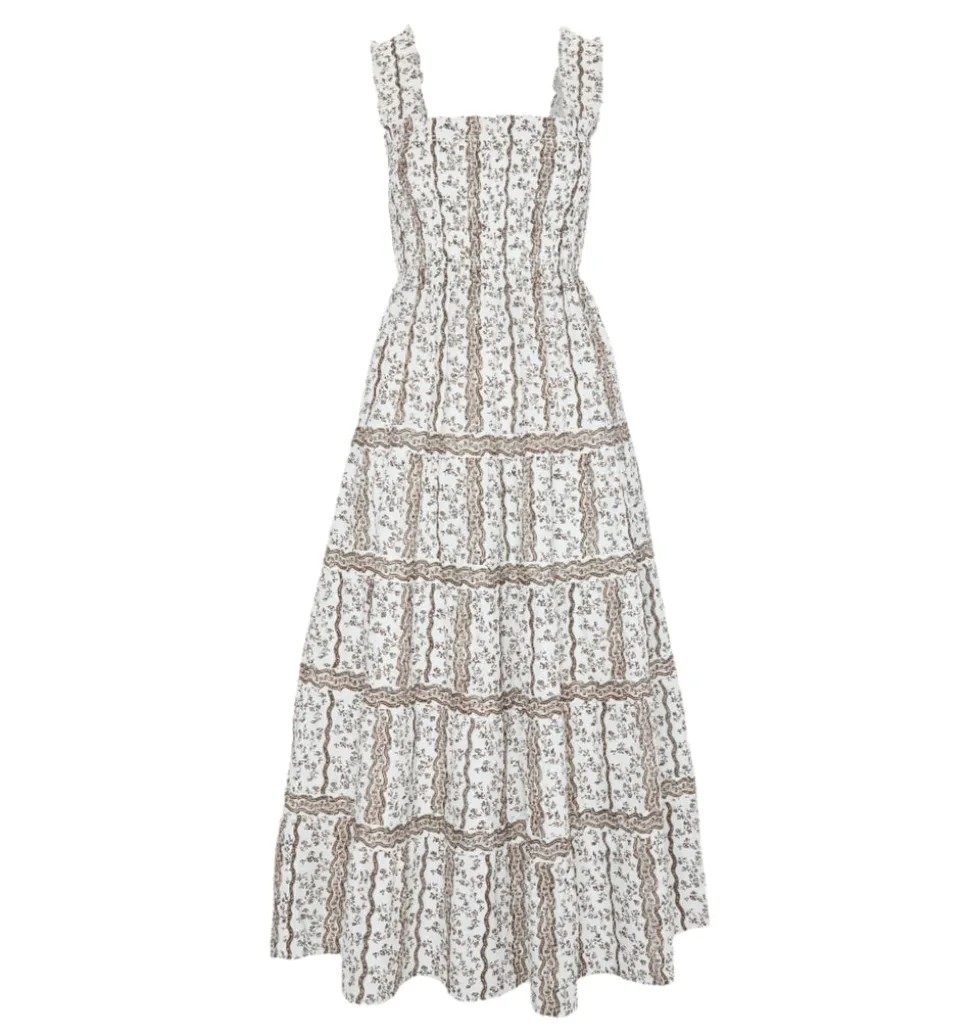 The Kimmy Nap Dress in Mocha Provence Floral