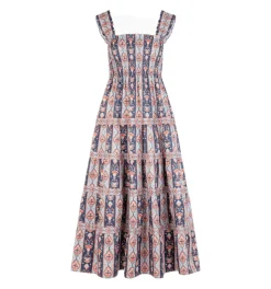The Kimmy Nap Dress in Navy Emma Stripe