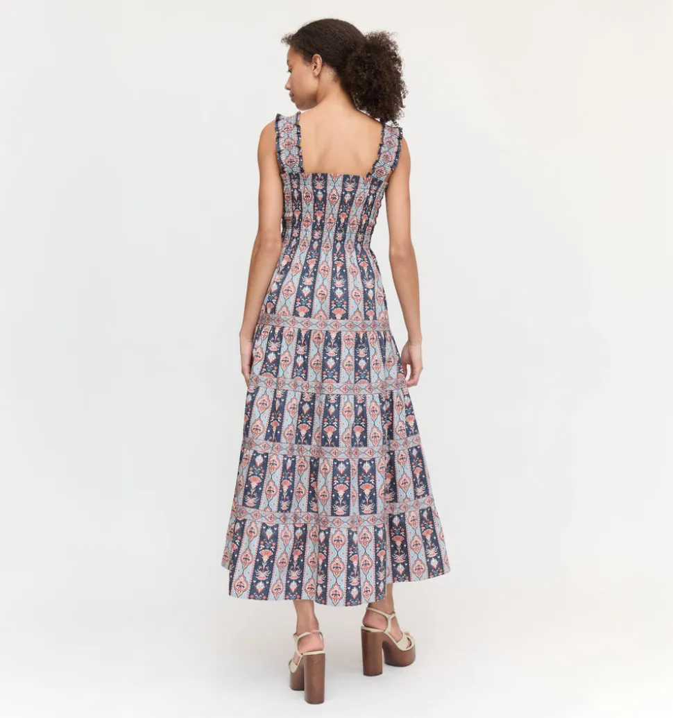 The Kimmy Nap Dress in Navy Emma Stripe