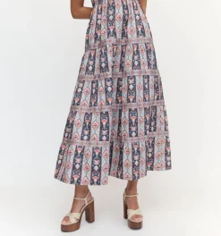 The Kimmy Nap Dress in Navy Emma Stripe