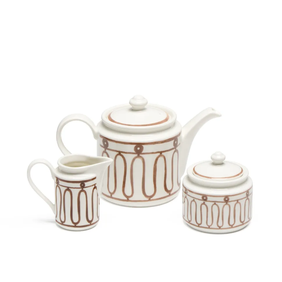 The Kyma Brown Tea Set