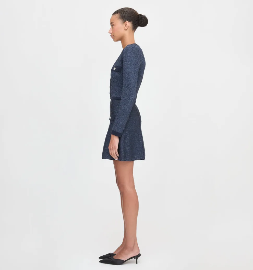 The Lana Dress in Navy Sequin