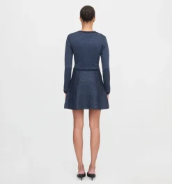The Lana Dress in Navy Sequin