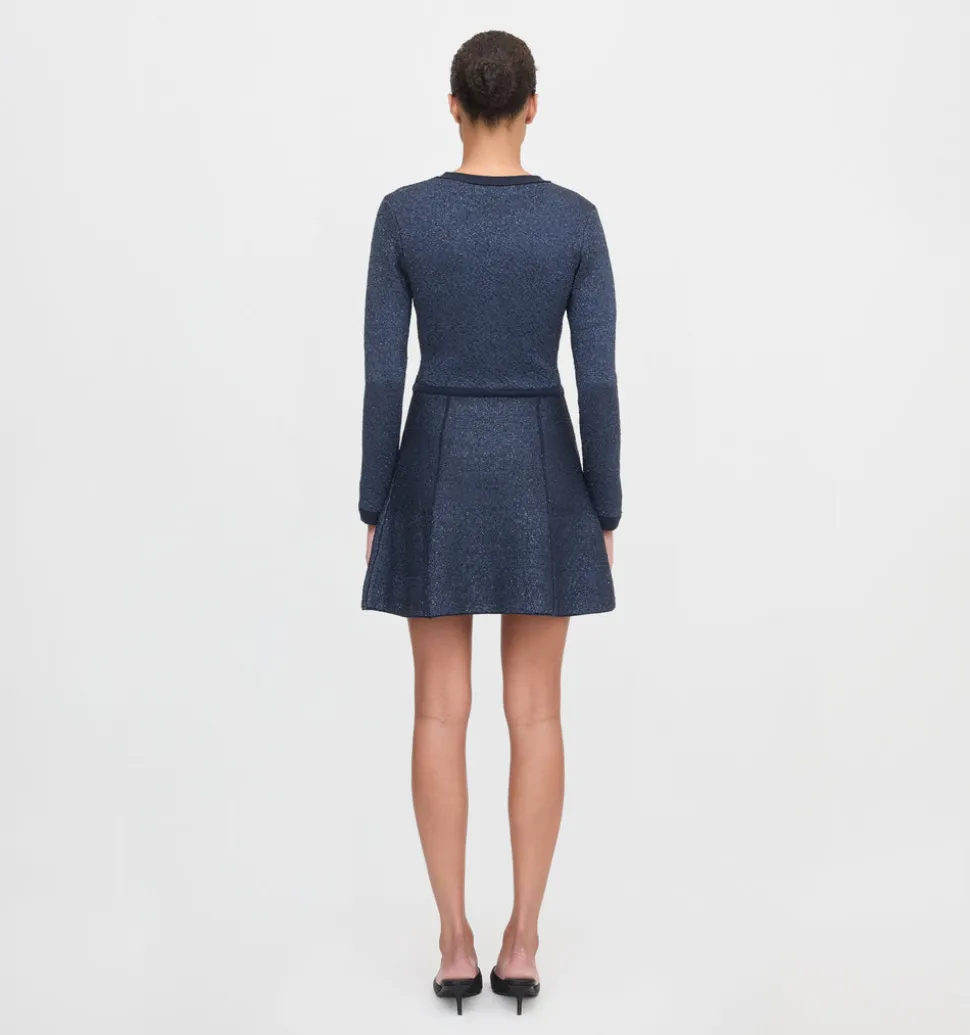 The Lana Dress in Navy Sequin