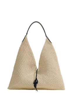 The Large Origami in Black & Natural Fiber