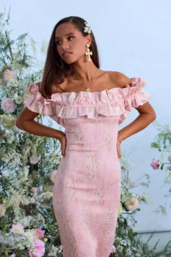 The Lilac Dress in Light Pink Tapestry Rose