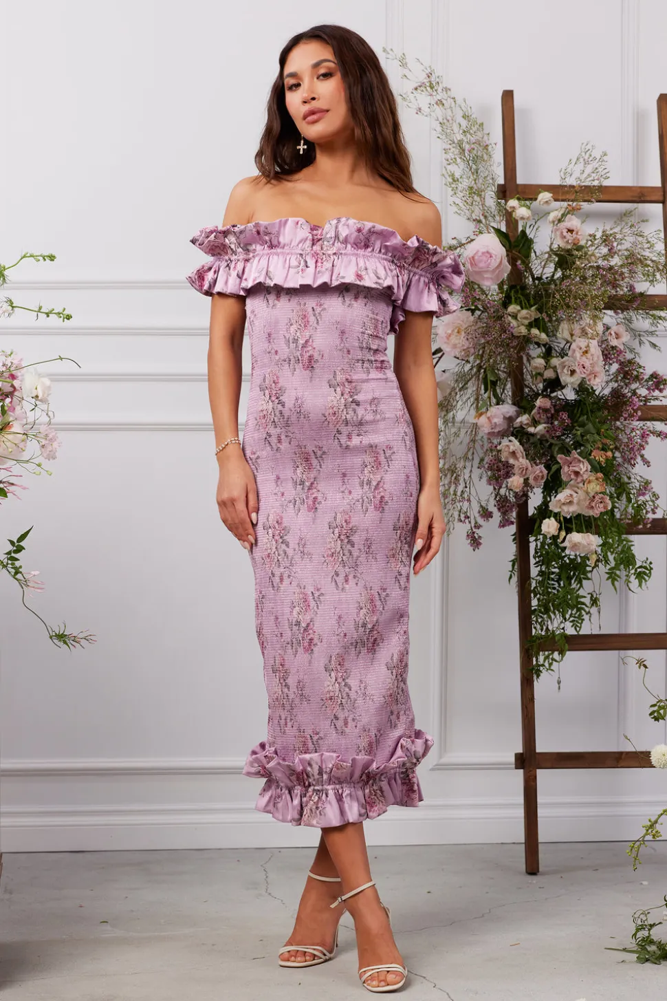 The Lilac Dress in Lilac Tapestry Rose