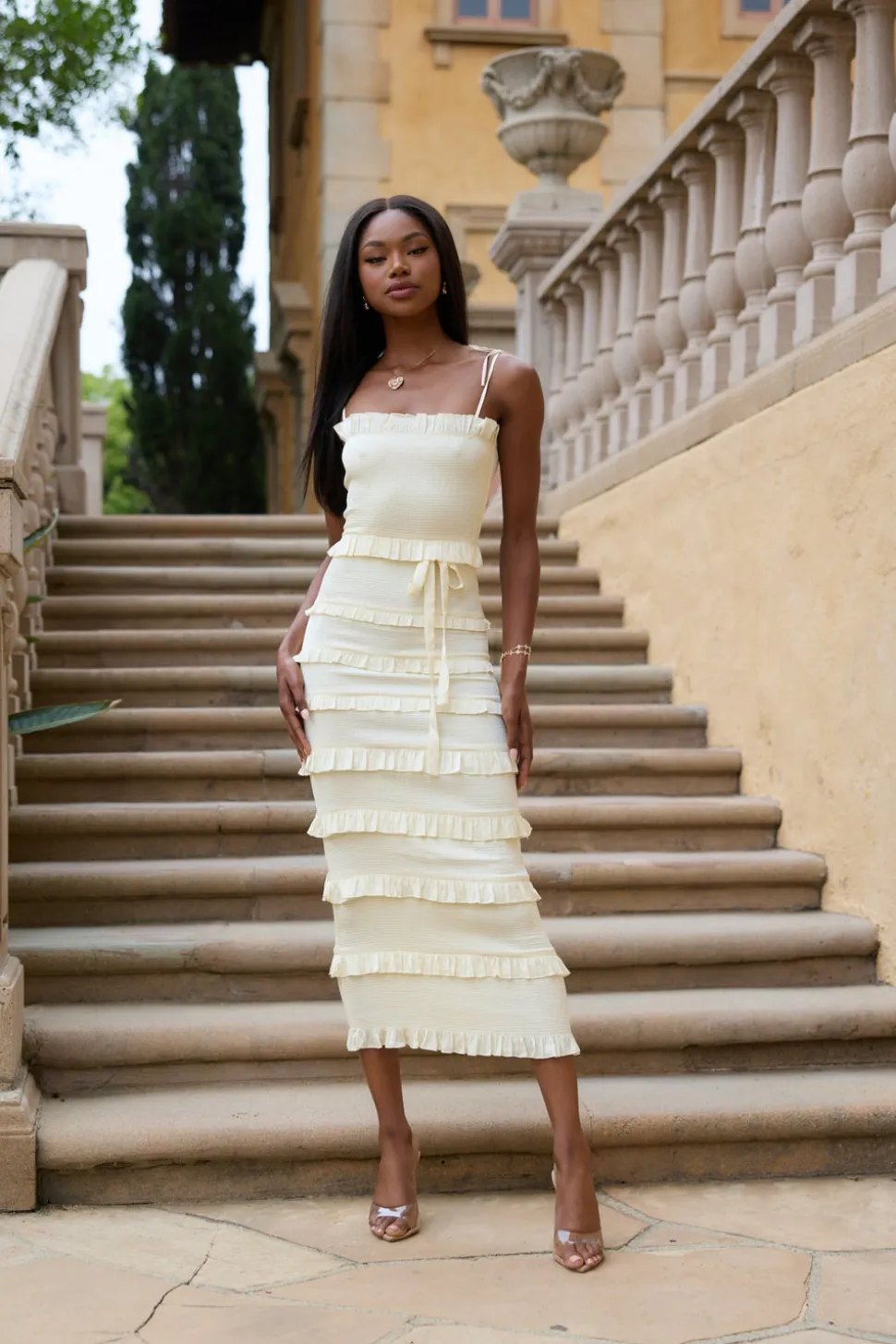 The Lily Dress in Transparent Yellow