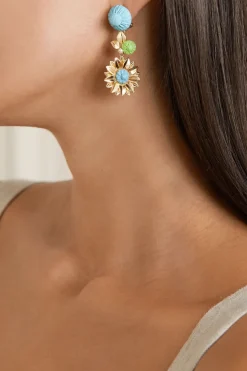 The Limoncello Earrings in Bubble Pink and Ruby
