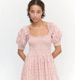 The Louisa Nap Dress in Pink Emma Stripe