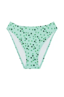 The Marie Bottom in Green Ikat Dot