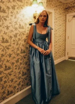 The Marie Dress in Azure Blue