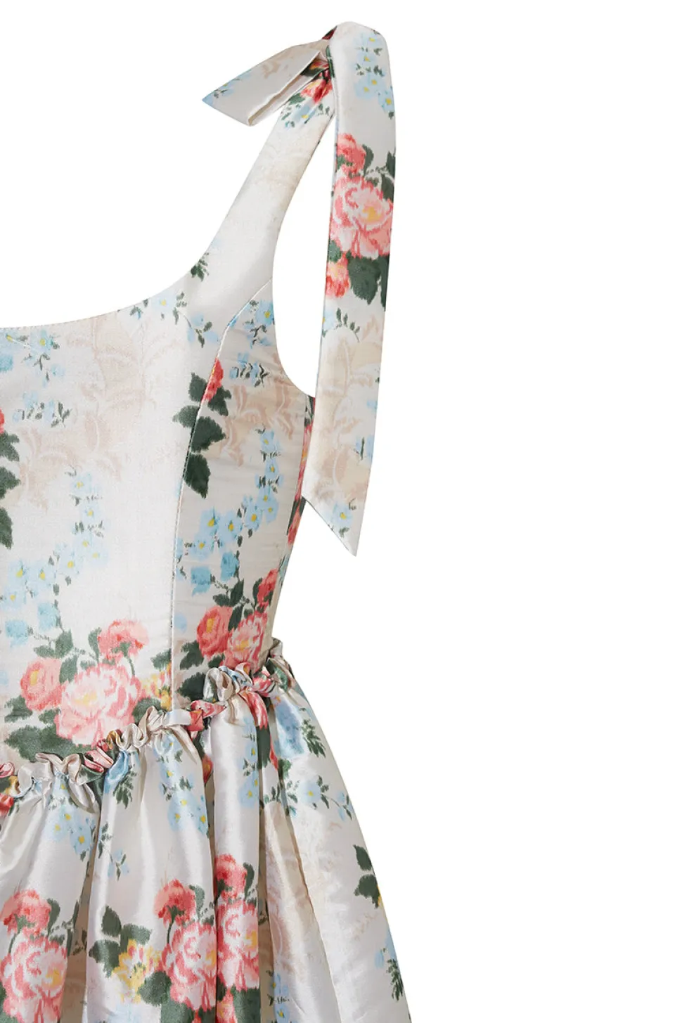 The Marie Dress in Floral Brocade