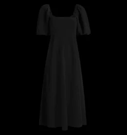 The Matilda Dress in Black Crepe