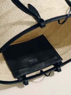 The Medium Basket in Black Natural Fiber