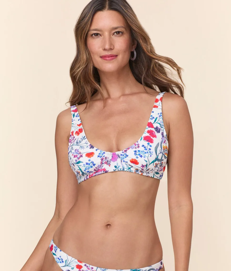 The Mila Bikini Top in Botanical Floral