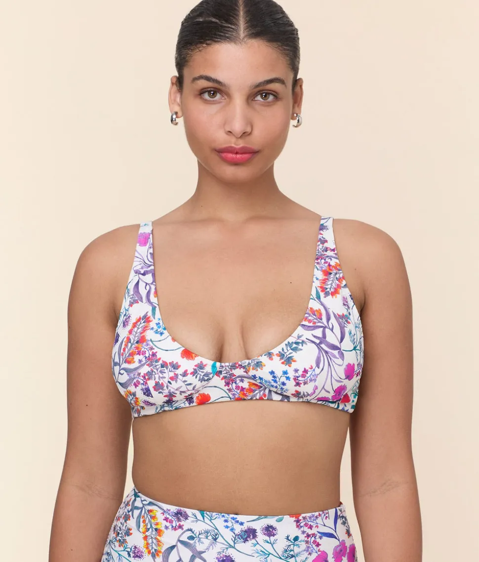 The Mila Bikini Top in Botanical Floral