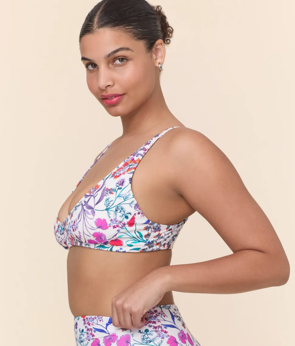 The Mila Bikini Top in Botanical Floral