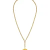 The Mini Puffy Heart Necklace in Yellow
