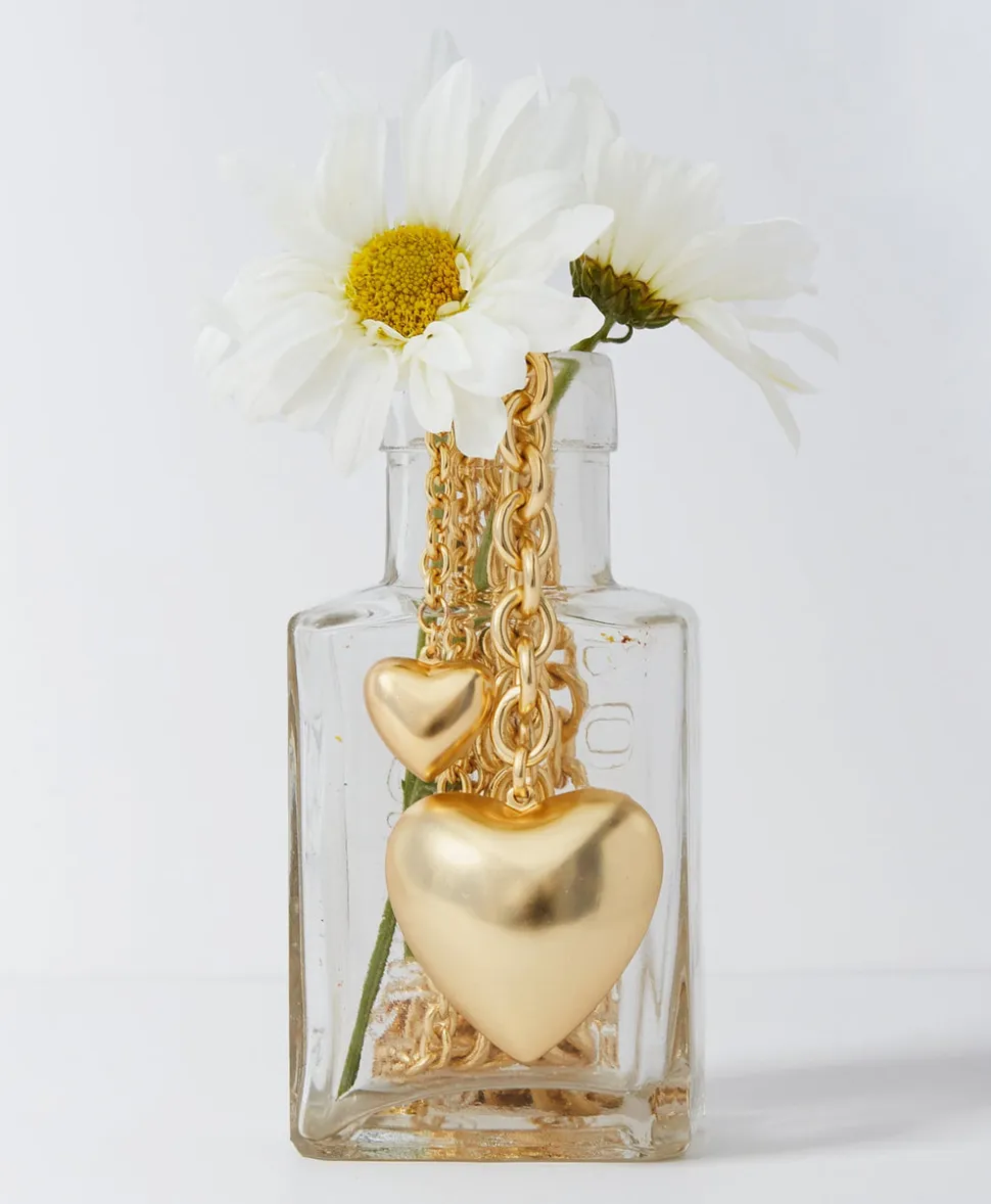The Mini Puffy Heart Necklace in Gold