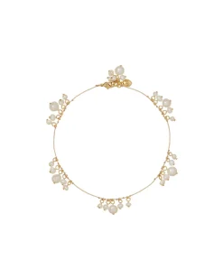 The Pearl Drip Drop Anklet Duo