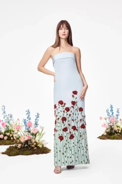 The Poppy Gown in Pale Blue