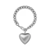 The Puffy Heart Bracelet in Silver