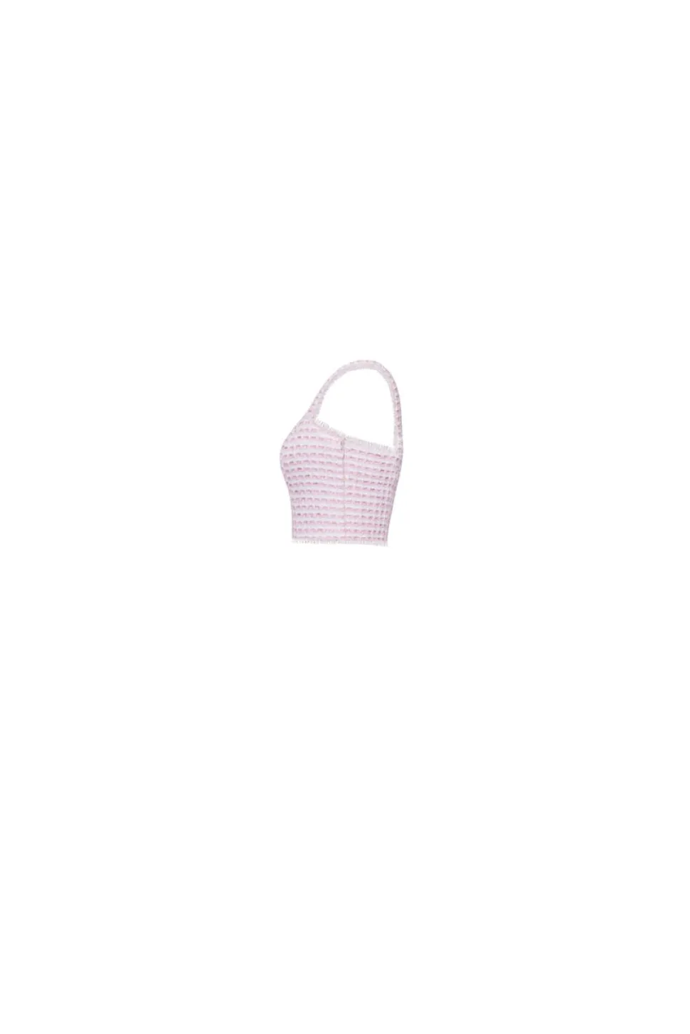 The Remington Top in Pink & White