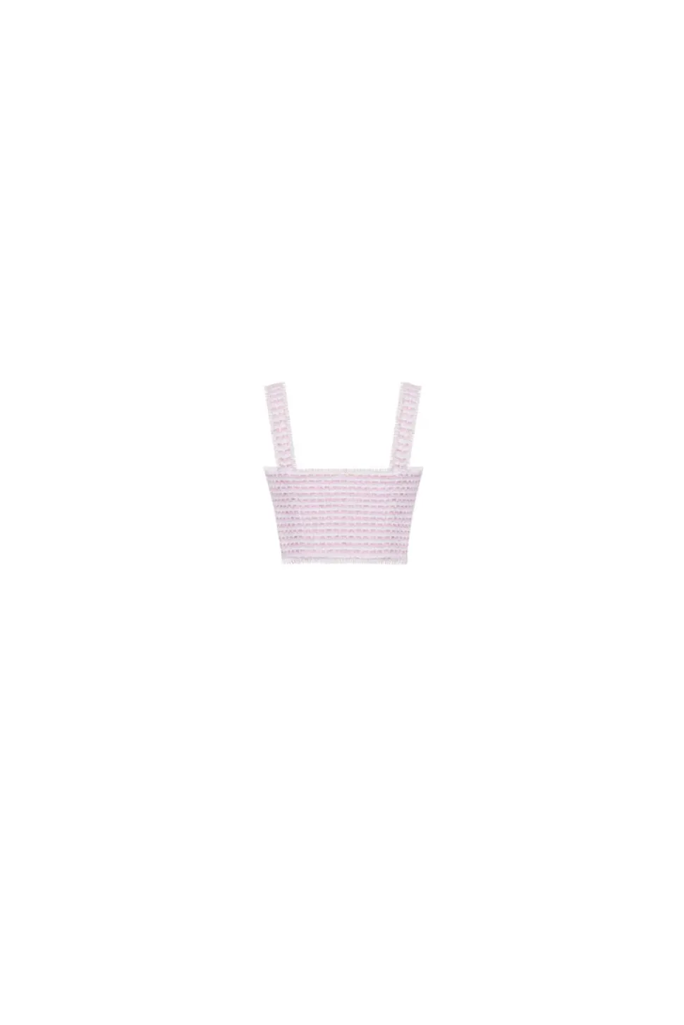 The Remington Top in Pink & White