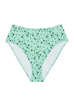 The Rose Bottom in Green Ikat Dot