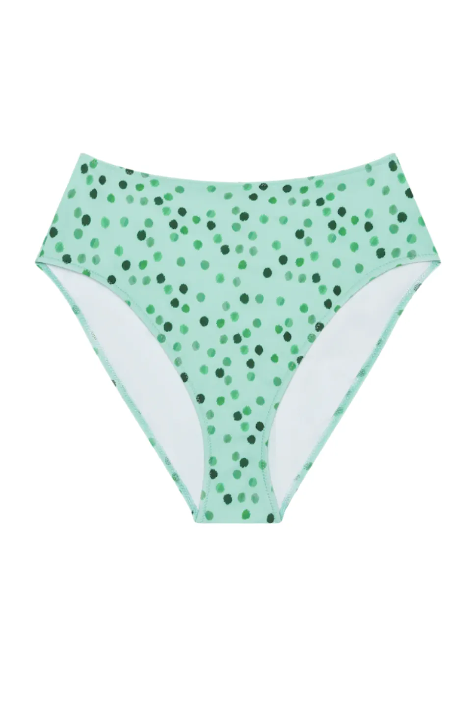 The Rose Bottom in Green Ikat Dot