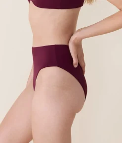 The 90s High Waist Bikini Bottom in Brandy
