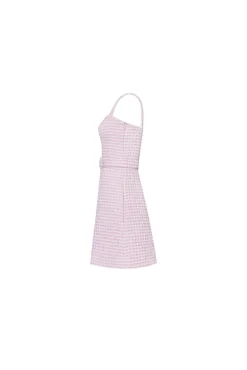 The Sasha Dress in Pink & White