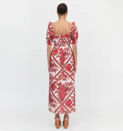 The Scarlett Nap Dress in Red Diamond Rose
