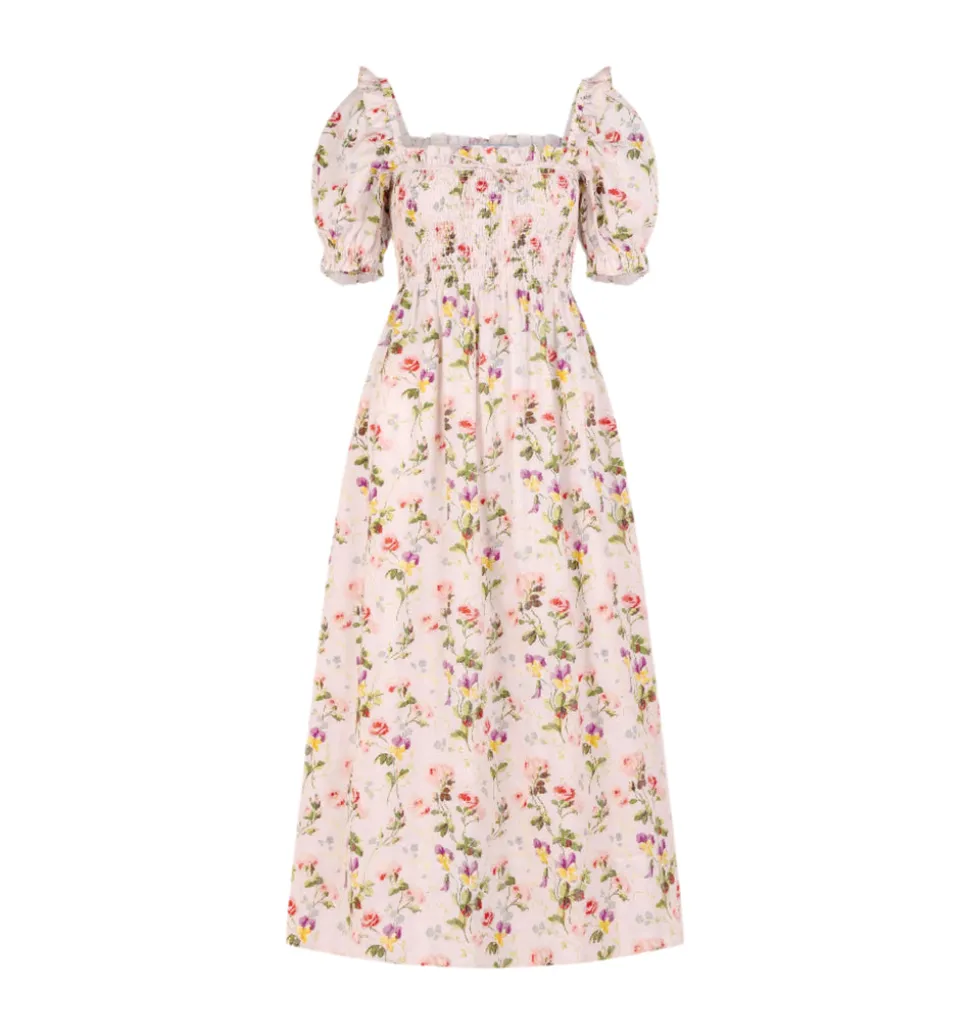 The Scarlett Nap Dress in Pink Bluebonnet