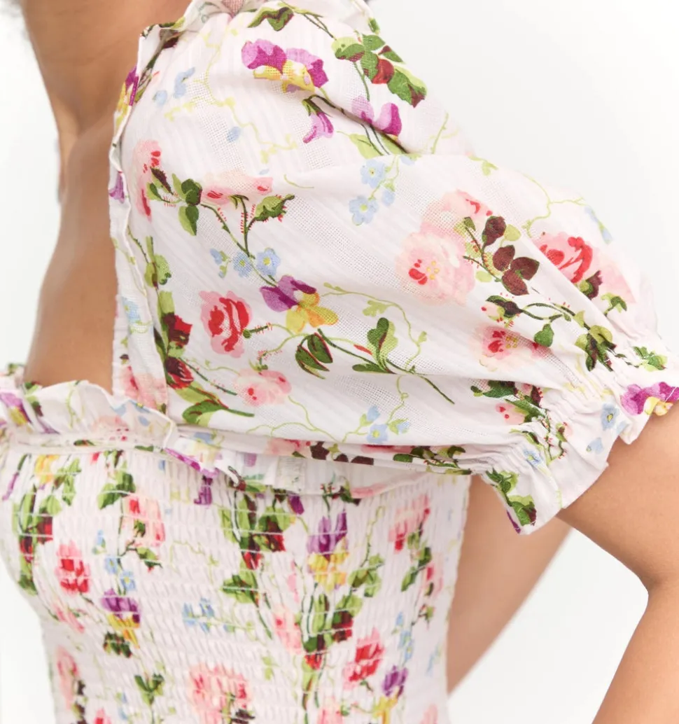 The Scarlett Nap Dress in Pink Bluebonnet